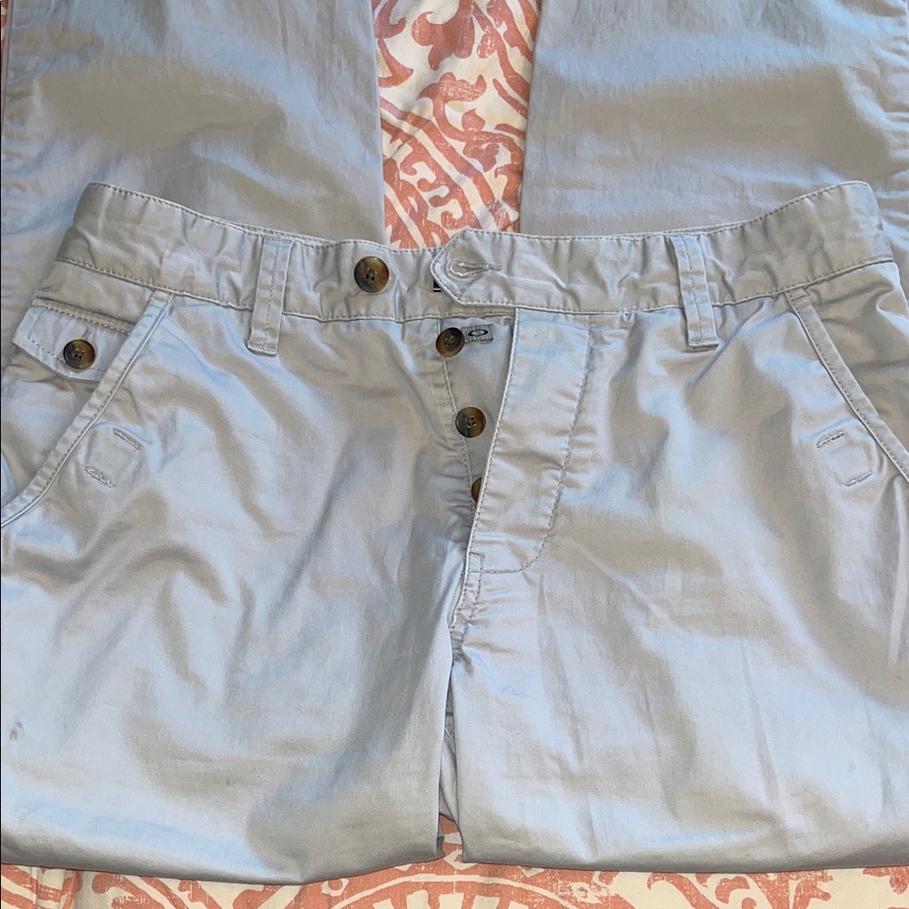 Oakley ButtonFly Slim Fit Urban Utility NWOT 32 Chinos Grey